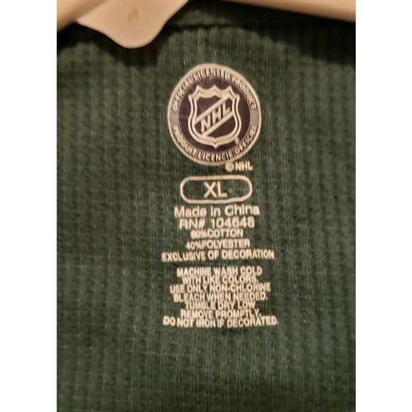 Minnesota Wild Graphic Logo Green Girls XL Long Sleeve Shirt - Picture 3 of 3